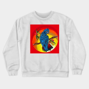 Red tailed black cockatoo sunset Crewneck Sweatshirt